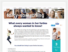 Tablet Screenshot of forty-something.com